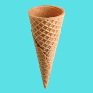 Sugar cone for ice cream