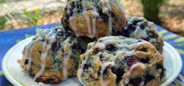 Farm-made blueberry scones