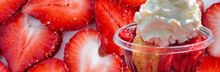 Farm-made strawberry shortcake from our Farm Store & Kitchen