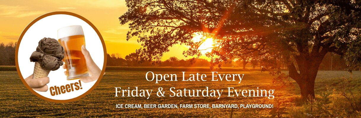 Ice cream and beer garden open