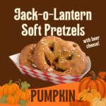 Warm, Soft Jack-o-Lantern Pretzels 